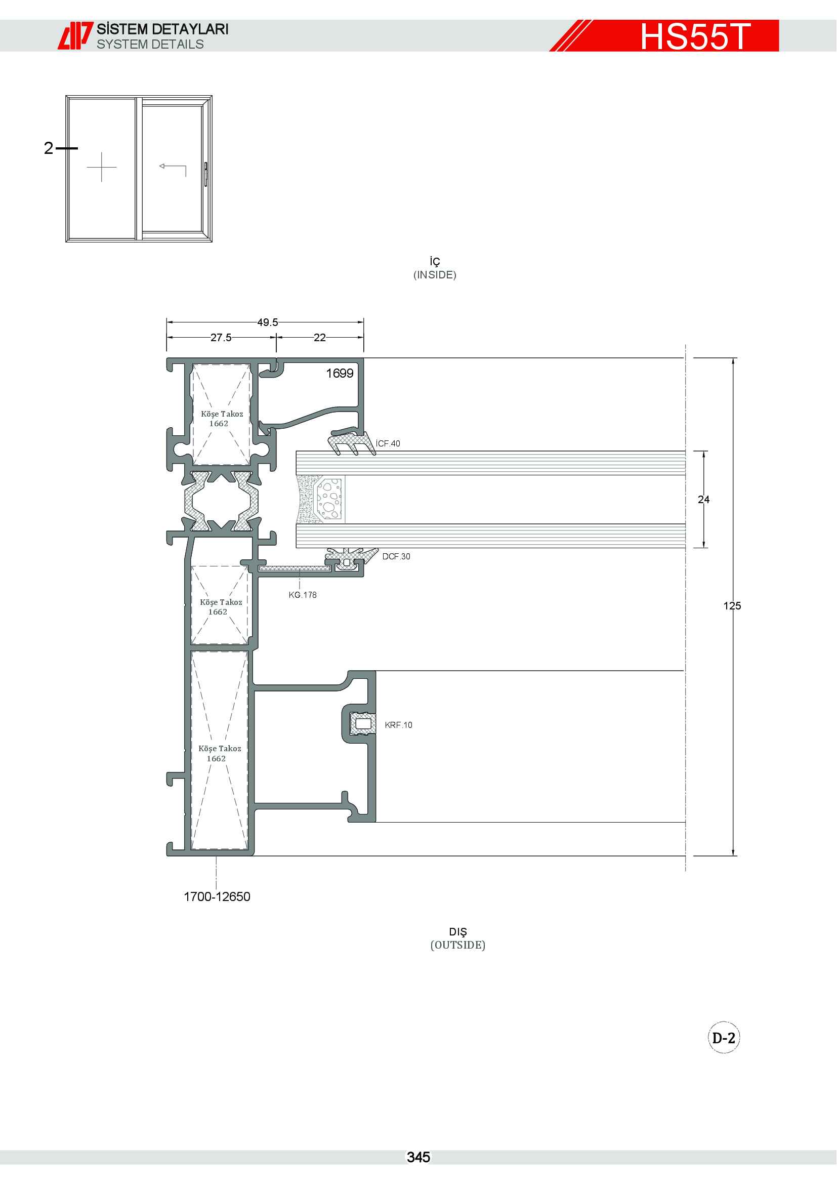 HEBESCHİEBE SÜRME ALÜMİNYUM 53